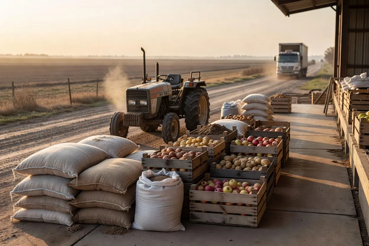 Étapes du cycle de vie d'une production agricole