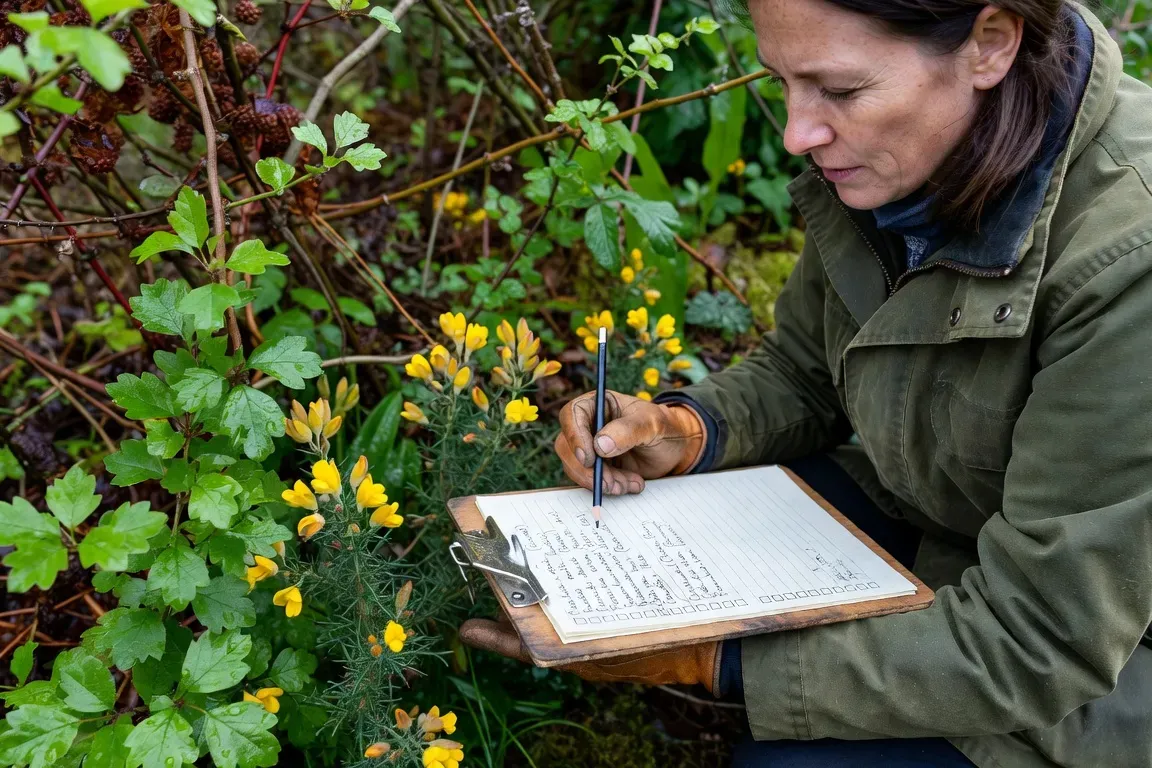 Inventaire floristique d'une haie champetre en milieu bocager