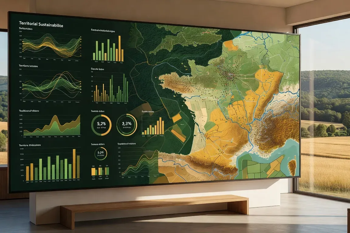 Tableau de bord des indicateurs de durabilite d'un territoire rural