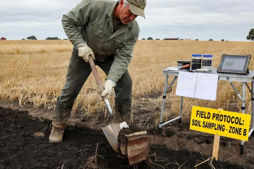 Comptage des vers de terre et champignons mycorhiziens pour evaluer la biodiversite des sols agricoles